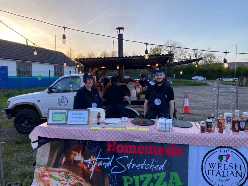 Pizza Van Wales catering at a South Wales event, photo 1